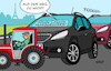 Cartoon: Bauern- und SUV-Proteste Paris (small) by Erl tagged politik,frankreich,paris,bürgerentscheid,parkgebühren,erhöhung,suv,auto,größe,klima,verkehr,proteste,bauern,landwirte,bauernproteste,traktor,straße,blockade,karikatur,erl