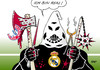 Cartoon: Bayern München (small) by Erl tagged bayern,münchen,fußball,champions,league,halbfinale,real,madrid,niederlage,qual,folter,realität,fan,fans