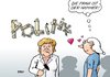 Cartoon: Beliebtheit (small) by Erl tagged bundeskanzlerin,angela,merkel,umfragewerte,beliebtheit,hoch,politik,cdu,csu,fdp,schwarzgelb,unzufriedenheit,streit,hammer,nagel,herz