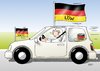 Cartoon: Beliebtheit (small) by Erl tagged beliebtheit,wulff,löw,merkel,bundespräsident,bundestrainer,bundeskanzlerin,fußball,wm,fahne,flagge