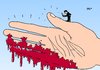 Cartoon: Beobachter in Syrien (small) by Erl tagged syrien,diktator,assad,demokratiebewegung,revolution,aufstand,niederschlagung,schießbefehl,massenmord,beobachter,arabische,liga
