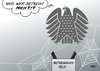 Cartoon: Betreuungsgeld (small) by Erl tagged betreuungsgeld,bundestag,debatte,abstimmung,hammelsprung,stimmen,abstimmen,abstimmungsfähig,aufhebung,plenarsaal,abgeordnete,leer,bundesadler,betreuung,cdu,csu,fdp,spd,grüne,linke,rednerpult,spinnennetz