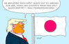 Big in Japan (small) Cartoon: Big in Japan (small) by Erl tagged politik,usa,trump,narzissmus,besuch,japan,premierministerin,sanae,takaichi,flagge,karikatur,erl