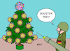 Cartoon: Booster (small) by Erl tagged politik,corona,virus,pandemie,vierte,fünfte,welle,delta,omikron,expertenrat,general,bundeswehr,booster,dritte,impfung,weihnachten,weihnachtsbaum,christbaum,kugeln,spritze,karikatur,erl