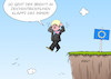 Cartoon: Boris Johnson (small) by Erl tagged politik,austritt,großbritannien,gb,uk,eu,versagen,premierministerin,theresa,may,rücktritt,nachfolger,kandidat,boris,johnson,no,deal,harter,brexit,zeichentrickfilm,klippe,europa,karikatur,erl