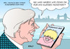 Cartoon: Boris Johnson II (small) by Erl tagged großbritannien,brexit,premierministerin,theresa,may,kabinett,außenminister,boris,johnson,überraschung,london,pokemon,go,handy,spiel,app,suche,figuren,monster,virtual,reality,karikatur,erl