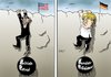 Cartoon: BP (small) by Erl tagged bp usa obama british petrol öl ölpest deutschland merkel bundespräsident rücktritt wahl köhler wulff gauck klippe cliffhanger