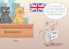 Cartoon: Brexit Abstimmung (small) by Erl tagged politik,brexit,austritt,grossbritannien,gb,uk,eu,europäische,union,premierministerin,theresa,may,durchbruch,kabinett,zustimmung,parlament,gegner,gefahr,amt,verlust,katze,maus,fressen,verschiebung,abstimmung,karikatur,erl