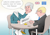 Cartoon: Brexit Verhandlungen (small) by Erl tagged brexit,austritt,großbritannien,gb,uk,eu,europäische,union,beginn,verhandlungen,premierministerin,theresa,may,conservatives,konservative,wahlen,stimmenverluste,schwächung,chaos,verwirrung,ziel,hart,weich,koalition,dup,nordirland,erzkonservativ,shakespeare,hamlet,zitat,sein,oder,nichtsein,flagge,karikatur,erl