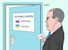 Cartoon: Briefing vom Chef (small) by Erl tagged politik,krieg,angriff,überfall,russland,ukraine,verhandlungen,außenminister,sergei,lawrow,briefing,chef,wladimir,putin,njet,nein,karikatur,erl