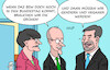Cartoon: BSW (small) by Erl tagged bundestagswahl,2025,bsw,scheitern,fünfprozenthürde,einspruch,merz,koalition,cdu,csu,spd,grüne,söder,karikatur,erl