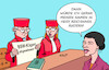 Cartoon: BSW (small) by Erl tagged politik,sahra,wagenknecht,austritt,linkspartei,gründung,bsw,klage,bundestagswahl,linke,star,heidi,reichinnek,karikatur,erl