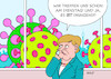 Cartoon: Bund-Länder-Treffen (small) by Erl tagged politik,corona,virus,pandemie,covid19,lockdown,anstieg,fallzahlen,gefahr,mutation,mutationen,treffen,bund,länder,bundeskanzlerin,angela,merkel,ministepräsidentinnen,ministerpräsidenten,maßnahmen,verschärfung,karikatur,erl