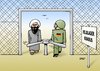 Cartoon: Bundeswehr (small) by Erl tagged bundeswehr,afghanistan,einsatz,krieg,abzug,soldat,kampf,tod,verletzung,taliban,drehkreuz,feldlager,kundus,kunduz,kommen,gehen