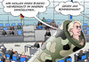 Cartoon: Bundeswehr im Innern (small) by Erl tagged bundeswehr,einsatz,inland,verbot,grundgesetz,änderung,verteidigungsministerium,verteidigungsministerin,von,der,leyen,jan,böhmermann,gedicht,erdogan,strafantrag,beleidigung,satire,meinungsfreiheit,staatsaffäre,einmischung,merkel,falle,abkommen,flüchtlinge,