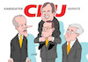 Cartoon: CDU-Kandidaten (small) by Erl tagged politik,partei,cdu,rückzug,vorsitzende,akk,annegret,kramp,karrenbauer,nachfolge,kandidaten,friedrich,merz,team,duo,armin,laschet,jens,spahn,norbert,röttgen,rennen,wahl,25,april,richtung,konservativ,fortschrittlich,konkurrenz,afd,die,grünen,karikatur,erl