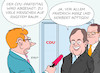 Cartoon: CDU-Parteitag (small) by Erl tagged politik,gesundheit,krankheit,infektion,coronavirus,covid19,pandemie,maßnahmen,quarantäne,sperrgebiet,ausfälle,veranstaltungen,cdu,parteitag,wahl,vorsitzender,kandidaten,laschet,merz,röttgen,gesundheitsminister,spahn,karikatur,erl