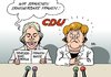 Cartoon: CDU Frauen (small) by Erl tagged cdu,atomausstieg,frauenquote,von,der,leyen,merkel,führung,führungsqualität,kritik