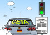 Cartoon: CETA (small) by Erl tagged freihandelsabkommen,ceta,eu,kanada,klage,bundesverfassungsgericht,karlsruhe,grünes,licht,bedingungen,gefahr,demokratie,ttip,usa,wirtschaft,handel,geld,gewinn,investitionen,konzerne,schiedsgerichte,verbraucherschutz,umweltschutz,auto,ampel,karikatur,erl