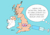 Cartoon: Corona-Impfung (small) by Erl tagged politik,corona,virus,pandemie,covid,19,impfstoff,entwicklung,deutschland,usa,eu,test,zulassung,impfung,beginn,großbritannien,brexit,austritt,europäische,union,spritze,karikatur,erl