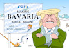 Cartoon: CSU-Klausur (small) by Erl tagged csu klausur kloster seeon bayern ministerpräsident horst seehofer rechtspopulismus afd donald trump make america great again hillary clinton gefängnis deutschland flüchtlingspolitik obergrenze streit kritik merkel innere sicherheit frisur alphorn gämse berge karikatur erl