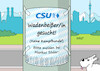 Cartoon: CSU (small) by Erl tagged politik,partei,csu,rücktritt,generalsekretär,stephan,mayer,bedrohung,journalisten,bericht,privatleben,suche,wadenbeißer,wadenbeißerin,terrier,zettel,laterne,parteichef,markus,söder,karikatur,erl