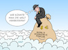 Cartoon: Davos II (small) by Erl tagged politik,wirtschaft,finanzen,weltwirtschaftsforum,davos,gedankenaustausch,nachdenken,welt,verbessern,reichtum,armut,geld,verteilung,erde,wolken,der,denker,rodin,geldsack,karikatur,erl