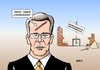 Cartoon: De Maiziere Rapport (small) by Erl tagged verteidigungsminister,thomas,de,maiziere,bundeswehr,rapport,euro,hawk,drohne,einstellung,millionen,verschwendung,reform,bundeswehrreform,baustelle,narbe,landebahn