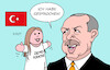 Cartoon: Demokratie (small) by Erl tagged politik,türkei,wahl,präsident,sieger,sieg,erdogan,autokratie,abbau,demokratie,menschenrechte,meinungsfreiheit,spaltung,niederlage,kemal,kilicdaroglu,handpuppe,bauchredner,karikatur,erl