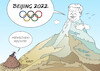 Cartoon: Der Berg ruft (small) by Erl tagged politik,olympia,olympische,winterspiele,peking,china,diktatur,unterdrückung,uiguren,tibeter,hong,kong,abbau,demokratie,missachtung,menschenrechte,xi,jinping,berg,wintersport,karikatur,erl