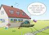 Cartoon: Der böse Nachbar (small) by Erl tagged politik,überfall,russland,ukraine,einmarsch,invasion,angriff,militär,präsident,wladimir,putin,motive,geschichte,wirr,hass,verfolgungswahn,entnazifizierung,zerstörung,nachkriegsordnung,demokratie,freiheit,panzer,nachbar,haus,karikatur,erl