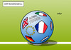 Cartoon: Der Bündnisball (small) by Erl tagged frankreich,paris,terror,anschläge,präsident,hollande,eu,bündnisfall,beistand,fußball,fußballspiel,soldarität,karikatur,erl