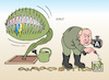 Cartoon: Der Horrorgärtner (small) by Erl tagged politik,russland,wladimir,putin,ausschaltung,demokratie,meinungsfreiheit,opposition,alexei,nawalny,gericht,urteil,farce,verlängerung,haft,krieg,angriff,überfall,ukraine,gärtnerei,gießkanne,gift,fleischfressende,pflanze,karikatur,erl