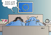 Cartoon: Der Morgen danach (small) by Erl tagged referendum,italien,verfassung,änderung,ministerpräsident,renzi,rücktritt,wahl,bundespräsident,österreich,hofer,fpö,van,der,bellen,grüne,rechtspopulismus,fremdenfeindlichkeit,eu,europa,stier,auseinanderbrechen,existenz,aufwachen,morgen,bett,karikatur,erl