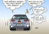 Cartoon: deutsche Außenpolitik (small) by Erl tagged deutschland,außenpolitik,rolle,welt,weltgemeinschaft,bedeutung,krieg,kampfeinsatz,halbstark,auto,tuning,fuchsschwanz,gasgeben,rede,gauck,worte,taten,karikatur,erl