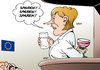 Cartoon: Deutscher Wein (small) by Erl tagged haushalt,2013,deutschland,schulden,eu,euro,krise,sparen,predigt,wasser,wein,fastenpredigt,bundeskanzlerin,angela,merkel