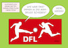 Cartoon: DFL Spielplan (small) by Erl tagged politik,sport,fußball,bundesliga,dfl,spielplan,saison,2020,2021,corona,virus,pandemie,regeln,hygiene,abstand,armbeuge,niesen,karikatur,erl