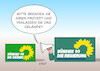 Cartoon: Die Grünen (small) by Erl tagged politik,partei,bündnis90,die,grünen,grüne,geschichte,entstehung,protestbewegung,anti,atomkraft,tagebau,braunkohle,garzweiler,lützerath,proteste,basis,räumung,regierung,polizei,karikatur,erl