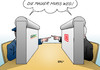 Cartoon: Die Mauer muss weg! (small) by Erl tagged lokführer gewerkschaft gdl streik mitglieder macht einfluss weselsky bahn db grube verhandlung fronten mauer mauerfall jahrestag 25 fünfundzwanzig deutschland ost west ddr brd