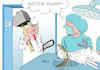 Cartoon: Doctor Trump (small) by Erl tagged politik,nahost,konflikt,israel,palästinenser,donald,trump,präsident,usa,ankündigung,friedensplan,rechtspopulismus,säbelrasseln,angeberei,arzt,operation,op,hammer,kettensäge,friedenstaube,karikatur,erl