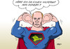 Cartoon: Donezk (small) by Erl tagged ukraine,krim,russland,annexion,ostukraine,donezk,unruhen,hilferuf,putin,eingreifen,ruhe,ordnung,superman