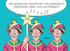 Cartoon: Drei Weise II (small) by Erl tagged politik,corona,virus,pandemie,covid19,fünfte,welle,omikron,gesundheitsminister,karl,lauterbach,impfung,boostern,maßnahmen,regeln,heilige,drei,könige,weise,morgenland,sternsinger,kaspar,melchior,balthasar,karikatur,erl