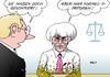 Cartoon: Ecclestone (small) by Erl tagged bernie,ecclestone,formel,motorsport,antei,beteiligung,bayern,lb,gribkowsky,bestechung,einfluss,position,schmieren,motor,auto,rennen,gericht,justiz,befragung,anklage