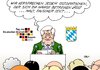 Cartoon: Einheitsfeier Bayern (small) by Erl tagged deutschland,ost,west,wiedervereinigung,tag,der,deutschen,einheit,deutsche,feier,bayern,rede,horst,seehofer,ministerpräsident,csu,betreuungsgeld,wahlkampf,wahlgeschenk