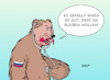 Cartoon: Einverleibung (small) by Erl tagged politik,krieg,angriff,überfall,wladimir,putin,ukraine,separatisten,gebiete,donezk,luhansk,referendum,anschluss,russland,entscheidung,zwang,gewalt,bär,fressen,beute,einverleibung,ergebnis,karikatur,erl