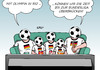 Cartoon: EM-Ende (small) by Erl tagged fußball,em,2016,frankreich,europameisterschaft,ende,fernsehen,fußballfieber,entzug,olympia,olympische,spiele,rio,de,janeiro,bundesliga,überbrückung,sport,karikatur,erl