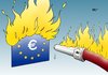 Cartoon: EU-Rettung (small) by Erl tagged eu,euro,krise,schulden,griechenland,portugal,irland,italien,spanien,frankreich,rettung,rettungsschirm,währung,währungsunion,regeln,bank,banken,feuer,feuerwehr,feuerwehrschlauch,wasser