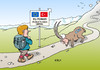 Cartoon: EU-Türkei-Gipfel (small) by Erl tagged flüchtlinge,europa,eu,türkei,gipfel,bundeskanzlerin,angela,merkel,lösung,europäisch,kritik,widerstand,csu,horst,seehofer,steinbock,gebirge,berge,karikatur,erl