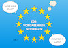 Cartoon: EU CO2-Vorgaben (small) by Erl tagged politik,wirtschaft,industrie,autoindustrie,diesel,dieselskandal,betrug,abgastest,software,manipulation,abgaswerte,auto,autohersteller,eu,europäische,union,vorgaben,co2,werte,neuwagen,deutschland,bremser,blockierer,grosse,koalition,cdu,csu,spd,karikatur,erl