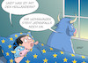 Cartoon: EU Niederlande (small) by Erl tagged niederlande,wahl,parlamentswahl,ministerpräsident,mark,rutte,geert,wilders,rechtspopulismus,rechtsextremismus,europafeindlich,austritt,eu,europa,stier,angst,nexit,wohnwagen,reise,holland,holländer,karikatur,erl